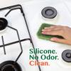 Peachy Clean Silicone Cooktop Sponge Scrubbers, Fresh Peach Scent, Non-Scratch, Odor-Resistant, Durable Household Cleaning Sponges for Dishes, Sinks, & Counter Tops Sponge, 3Pk view 3