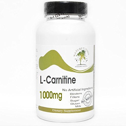 L-Carnitine 1000mg ~ 200 Capsules - No Additives ~ Naturetition Supplements