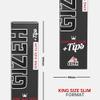 Giza 15558 Black Long Paper King Size Slim  25 BOOKLETS Plus Tips with 34 Paper Full Box of 14 G/M2 view 2