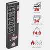 Giza 15558 Black Long Paper King Size Slim  25 BOOKLETS Plus Tips with 34 Paper Full Box of 14 G/M2 view 3