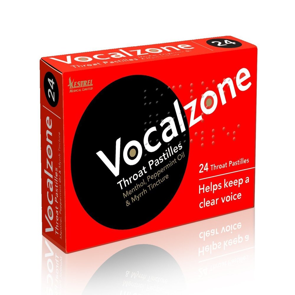 (Pack Of 2) Vocalzone Throat 24 Pastilles | VOCALZONE THROAT PASTILLES