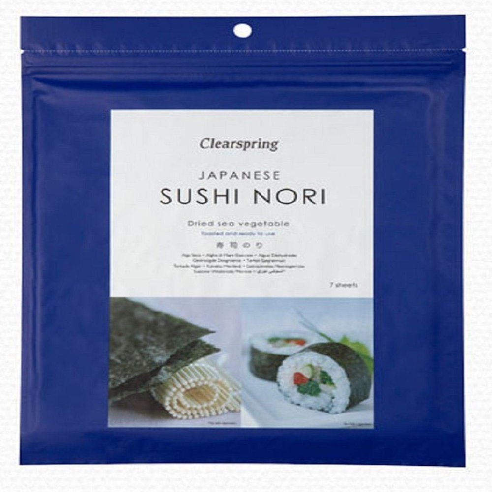 Clearspring Nori - Sushi Toasted - 7 Sheets 17g (Pack of 3)