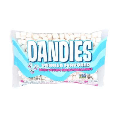 Dandies Mini Vegan Marshmallows, No Artificial Flavorings, Food Dyes, Corn Syrup, or Gelatin, Perfect for Roasting, Smores, or Snacking (12 Pack)