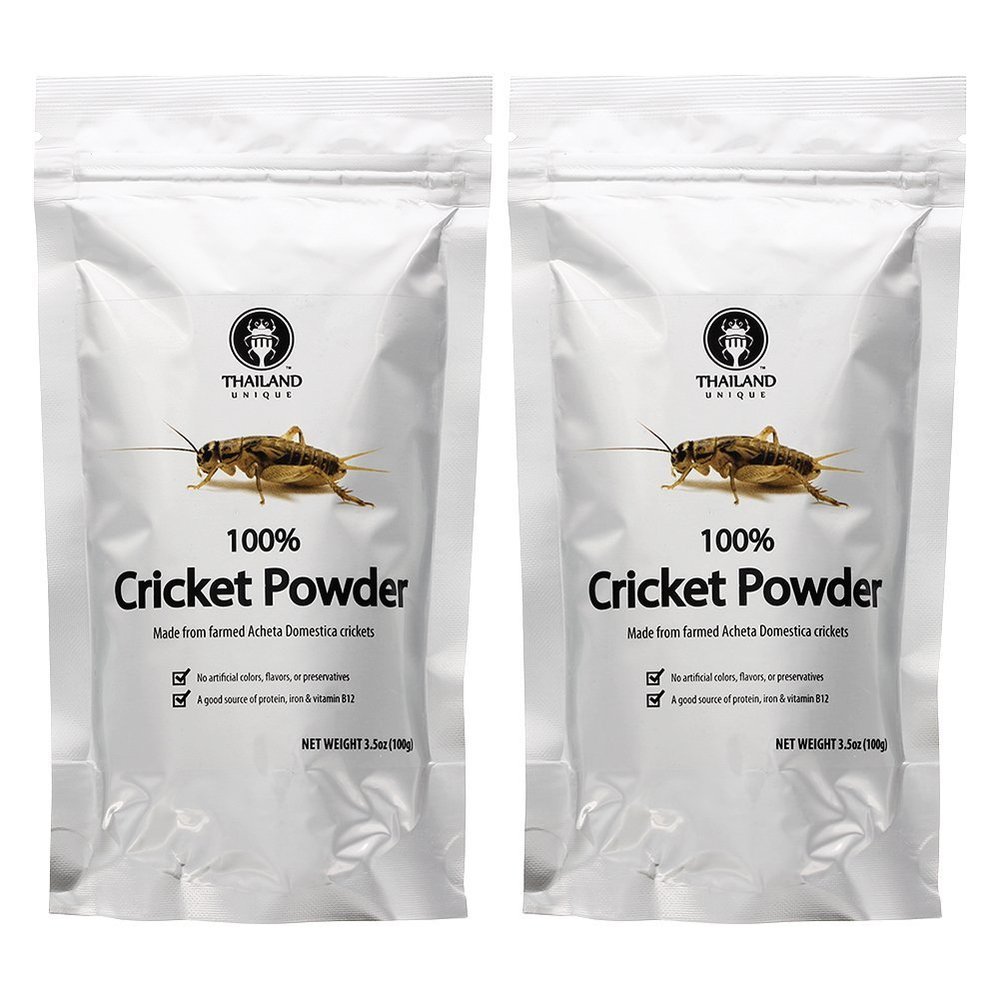 Cricket Powder 2-pack (100% Cricket; .44 lb; 70g protein per cup) by Thailand Unique