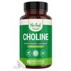 Nested Naturals Choline Bitartrate 500mg - High Potency Choline Supplements - Supports Cognitive Performance & Liver Function - 100% Vegan & Non-GMO Choline - 90 Vegan Capsules view 1