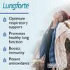 HealthAidLungForte 30 Tablets  Daily Antioxidant Lung Support with NAC, Resveratrol, Olive Leaf, Thyme & Vitamins A, C & D3  Vegetarian, NonGMO view 3