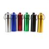 3 Size Waterproof Aluminum Pill Box Case Capsule Bottle Cache Drug Holder Keychain Container Colorful 6pcs, /L view 4