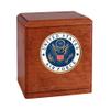 Wood Cremation Urn - Cherry Freedom Military (Marines) view 1