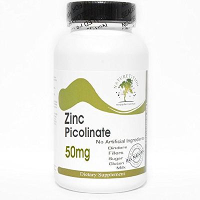 Zinc Picolinate 50mg ~ 100 Capsules - No Additives ~ Naturetition Supplements