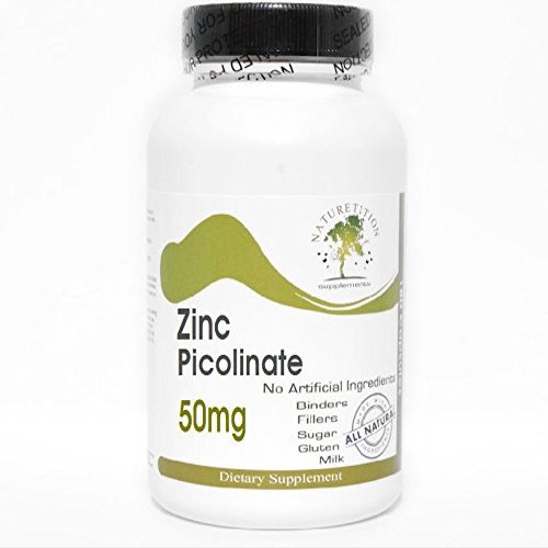 Zinc Picolinate 50mg ~ 100 Capsules - No Additives ~ Naturetition Supplements
