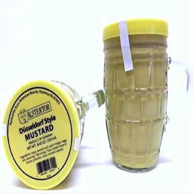 Alstertor Dusseldorf Style Mustard in Beer Mug 8.45 Oz (Pack of 2) In a Box