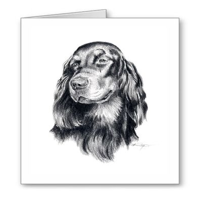 DJ Rogers Fine Art Gordon Setter - Set of 10 Dog Note Cards With Envelopes