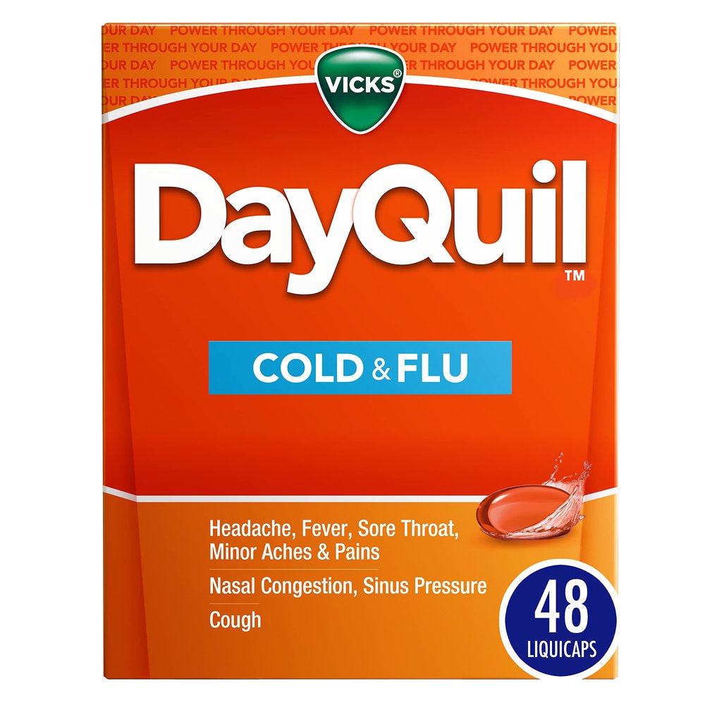 Vicks DayQuil Cough Cold and Flu Relief 48 LiquiCaps (Packaging May Vary) (OLD)