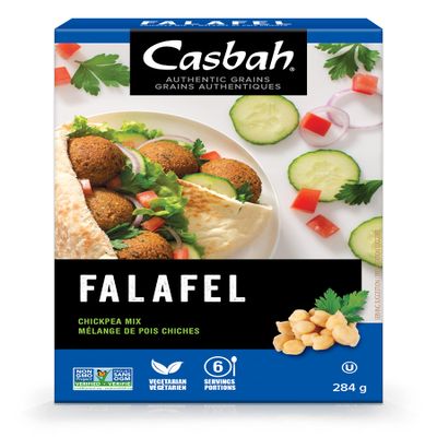 Casbah Falafel Instant Mix 10 oz. (Pack of 6), Perfect to Make Easy and Flavorful Crispy Falafels, Dry Powder Mix, Vegan and Vegetarian