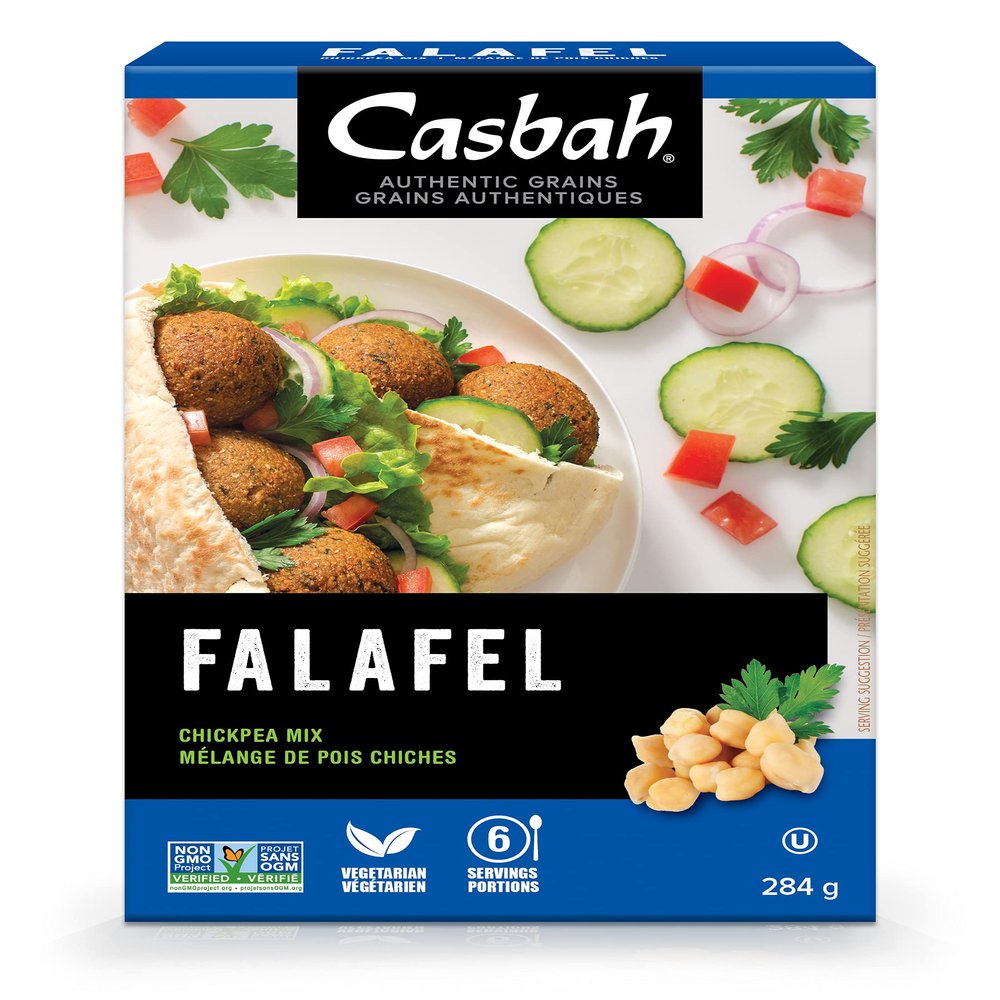 Casbah Falafel Instant Mix 10 oz. (Pack of 6), Perfect to Make Easy and Flavorful Crispy Falafels, Dry Powder Mix, Vegan and Vegetarian