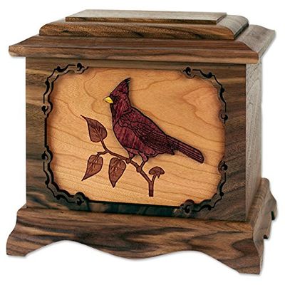 Wood Cremation Urn - Walnut Cardinal Ambassador