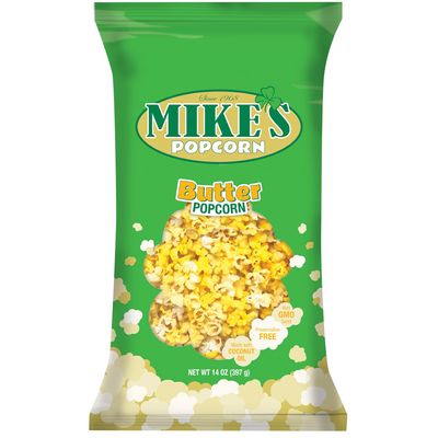 Mike's Popcorn Butter Popcorn, 14 Ounce