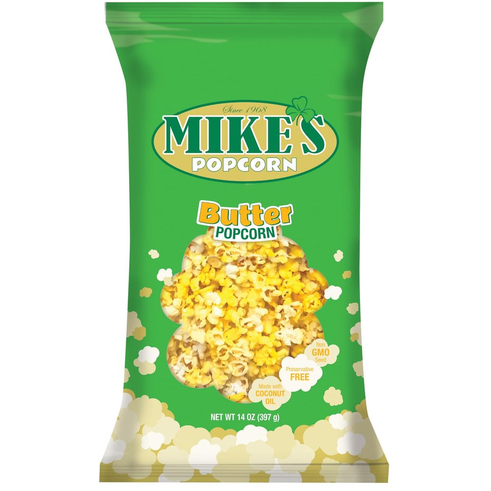 Mike's Popcorn Butter Popcorn, 14 Ounce