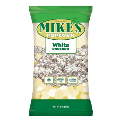 Mike's Popcorn - Traditional White Delight, Premium Classic Popcorn Cooked, Large 14 Oz Bag