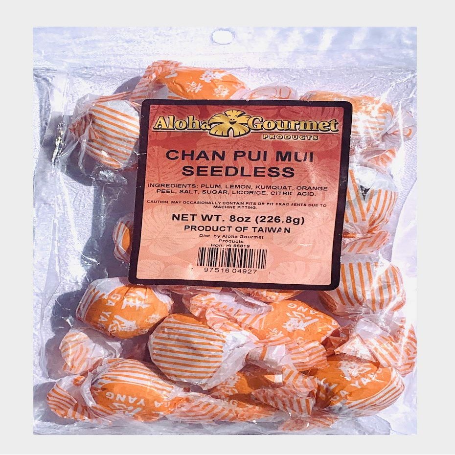 Aloha Gourmet Chan Pui Mui Dried Plum (Seedless)