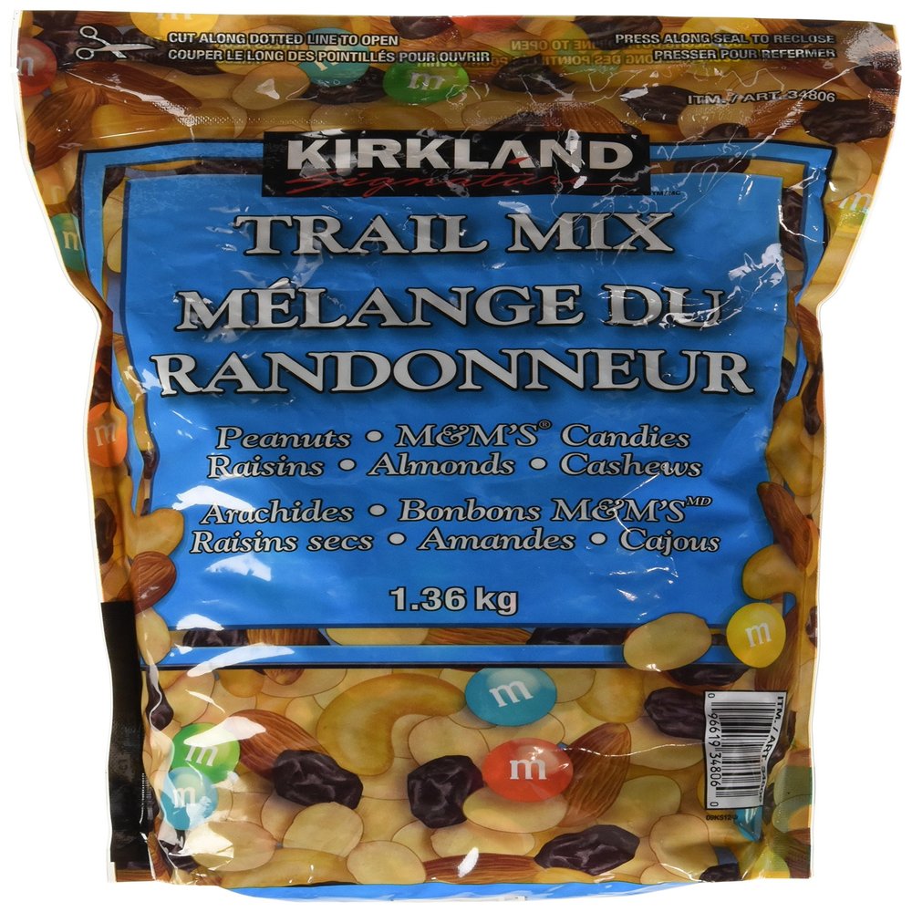 Signature Trail Mix, Peanuts, M and M Candies, Raisins, Almonds and Cashews, 1.36 Kilograms - Imported from Canada