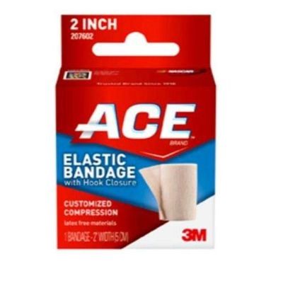 3M 207603 Health Care ACE Elastic Bandage with Hook Closure, Tan, 3" Width, Pack of 72