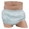 LeakMaster Adult Pull-On Vinyl Plastic Pants - Soft, Quiet and Form Fitting Incontinence Waterproof Diaper Covers for Adults - Blue, X-Large Fits 42-48 Inch Waist view 1