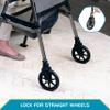 Stander Locking-Swivel Front Wheel Kit, 6-inch Replacement Wheels for Stander Wonder Walkers and Signature Life Elite Travel Walker, Set of 2 view 2