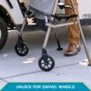 Stander Locking-Swivel Front Wheel Kit, 6-inch Replacement Wheels for Stander Wonder Walkers and Signature Life Elite Travel Walker, Set of 2 view 3
