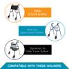 Stander Locking-Swivel Front Wheel Kit, 6-inch Replacement Wheels for Stander Wonder Walkers and Signature Life Elite Travel Walker, Set of 2 view 4