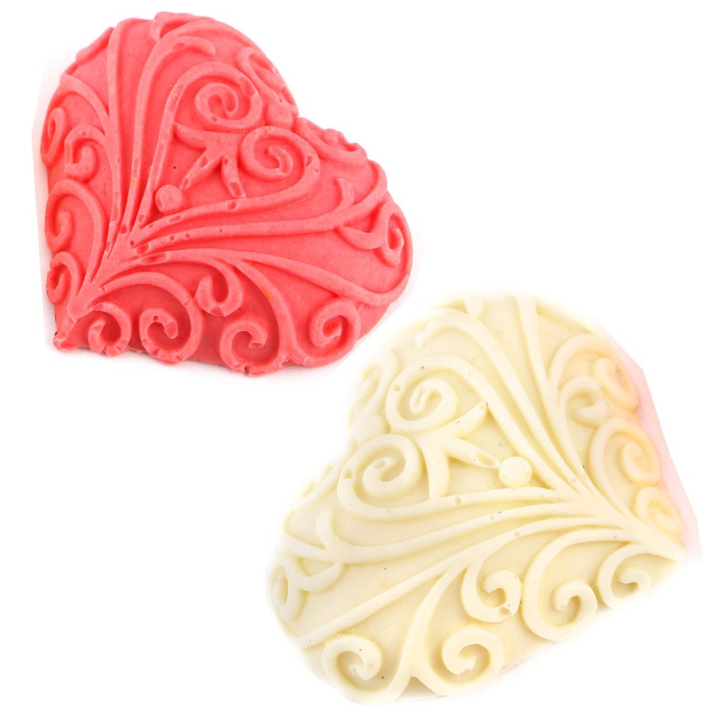 Ghasitaram Gifts Valentines Gift Valentines Day Chocolates for Girlfriend/Boyfriend/Husband and Wife Heart Chocolate Set of 2 Designer Chocolate Hearts