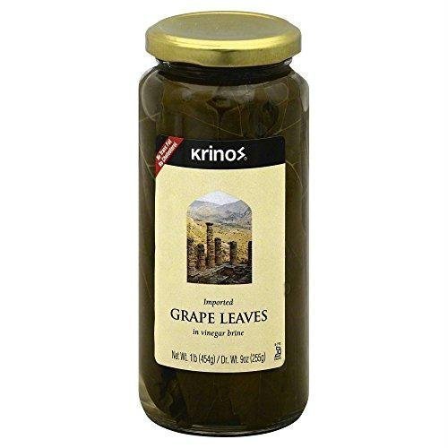 Krinos Imported Grape Leaves In Vinegar Brine, 16 OZ (Pack of 1) by Krinos Foods