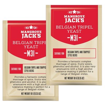 2X Mangrove Jacks Craft Series Yeast M31 Belgian Tripel (10g)
