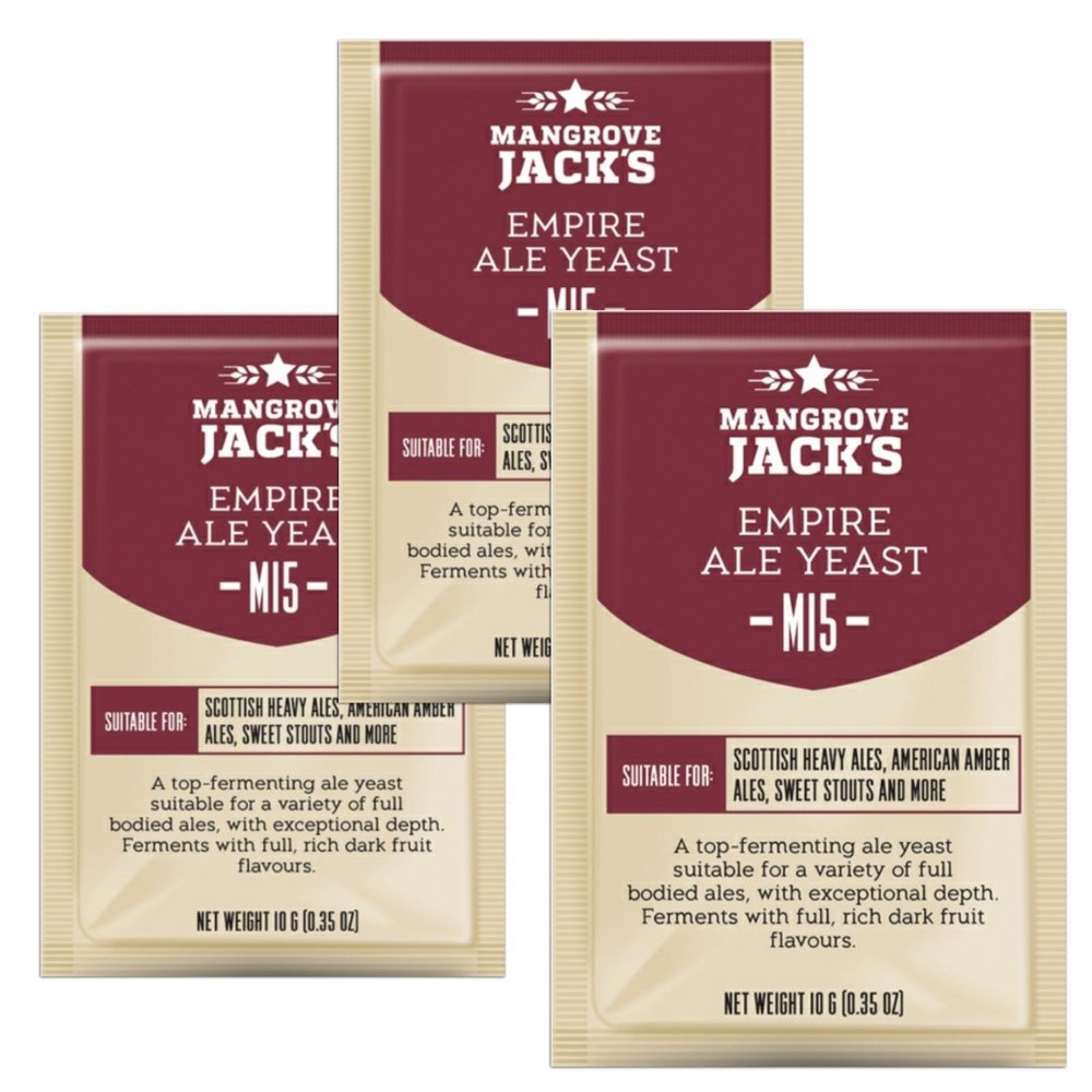 3X Mangrove Jack's Craft Series Yeast M15 Empire Ale (10g)