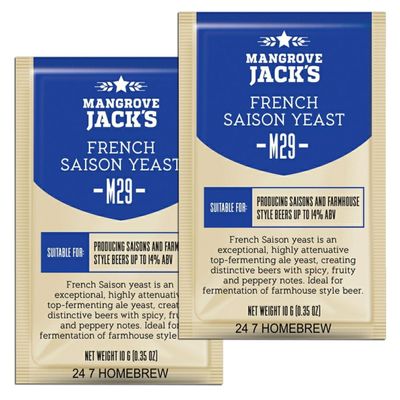 2X Mangrove Jacks Craft Series Yeast M29 French Saison (10g)