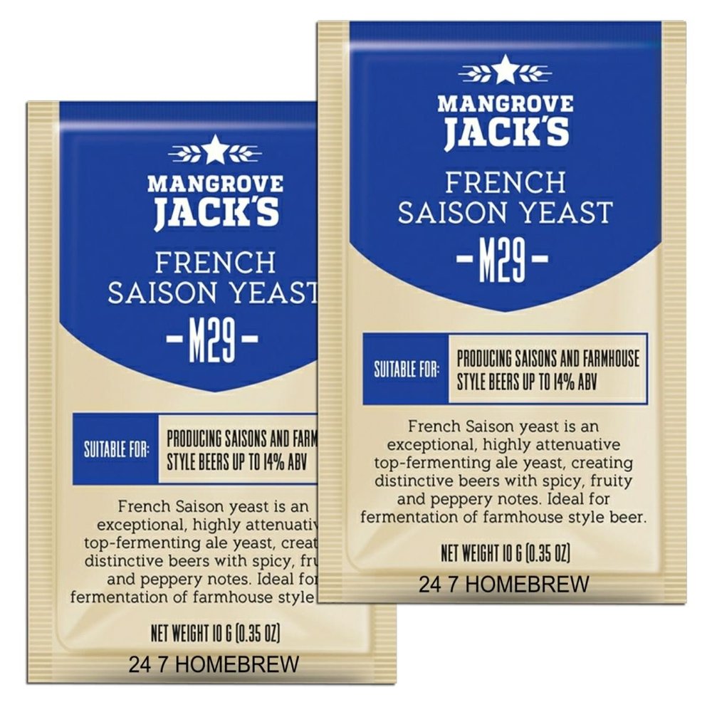 2X Mangrove Jacks Craft Series Yeast M29 French Saison (10g)