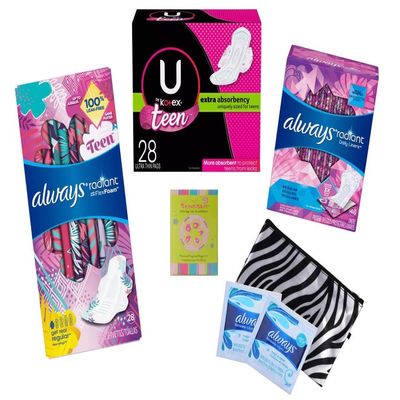 My First Period Sampler Kit - Pink Gift Box