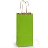 100% Recycled Kraft Tint Bags - Rose Apple Green 100% Rec. Kraft Bulk Shopping 5-1/2x3-1/4x8-3/8" (250 Bags) - Wraps-BRTAG view 1