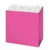 Solid Color Basket Boxes - Medium Solid Fuchsia Basket Boxes 8-1/4x4-3/4x6-1/4" - (2 Packs; 6 Boxes Per Pack) - Wraps-FUM view 1