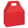 Gloss Color Gable Boxes - Hot Red Gloss Gable Boxes 8-1/2x4-3/4x5-1/2" - (3 Packs; 6 Boxes Per Pack) - Wraps-HRGB view 1