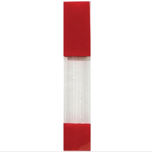 Designer Window 1.85 Mil Bags - Red Designer Cello Bags 2x1-7/8x9-1/2" 1.85 mil (2 Packs; 100 Bags Per Pack) - WRAPS-DLN1RED