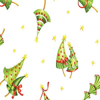 Christmas Print Cello Rolls - 40"x100' Dancing Trees Cello Roll 1.0 mil (2 Rolls) - WRAPS-CR40DT