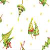 Christmas Print Cello Rolls - 40"x100' Dancing Trees Cello Roll 1.0 mil (2 Rolls) - WRAPS-CR40DT view 1
