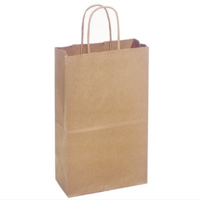 100% Recycled Brown Paper Bags - Cub 100% Recycled Paper Bags Mini Pk 8x4-3/4x10-1/4" (4 Packs; 25 Bags Per Pack) - Wraps-RKMC