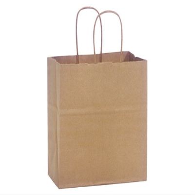 100% Recycled Brown Paper Bags - Junior 100% Recycled Paper Bags Bulk 8x5x8" (250 Bags) - Wraps-RKBJR