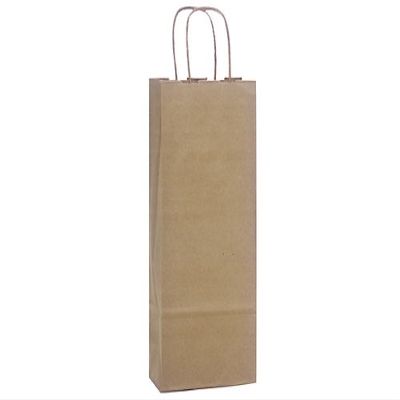 100% Recycled Brown Paper Bags - Wine 100% Recycled Paper Bags Bulk 5-1/2x3-1/4x13" (250 Bags) - Wraps-RKBW