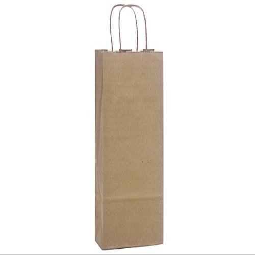 100% Recycled Brown Paper Bags - Wine 100% Recycled Paper Bags Bulk 5-1/2x3-1/4x13" (250 Bags) - Wraps-RKBW
