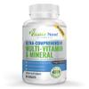 Vegan Whole Food Multivitamin & Mineral - Vitamins A B1 B2 B6 B12 C D3 E & 110 Super Foods, Herbs, Greens & Reds - Enzymes & Probiotics for Immune Support - Energy Boost - 90 Tablets view 1