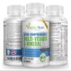 Vegan Whole Food Multivitamin & Mineral - Vitamins A B1 B2 B6 B12 C D3 E & 110 Super Foods, Herbs, Greens & Reds - Enzymes & Probiotics for Immune Support - Energy Boost - 90 Tablets view 2