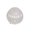 12 Medium Plastic Shell Candy Boxes Favors Clear 2.5 Inch Diameter view 1